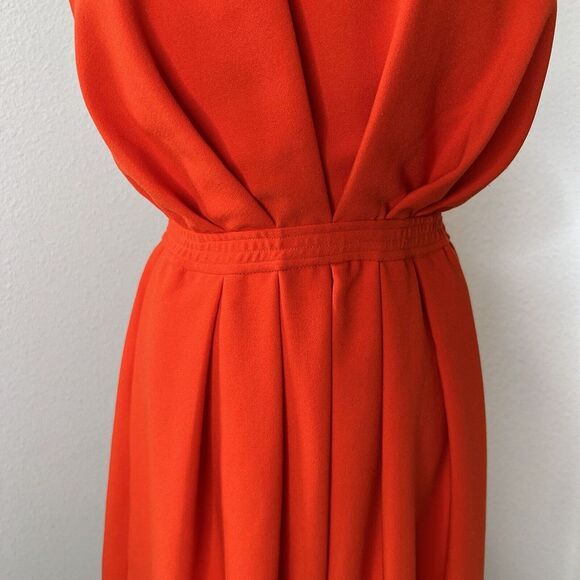 RACHEL COMEY‎ JACMAR DRESS SIZE 4 BRIGHT RED CREPE S - Picture 7 of 14